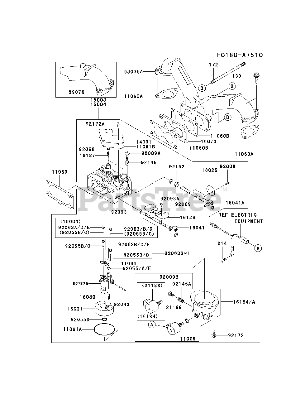Kawasaki FH721V-ES13 - Kawasaki Engine Parts Lookup with Diagrams PartsTree