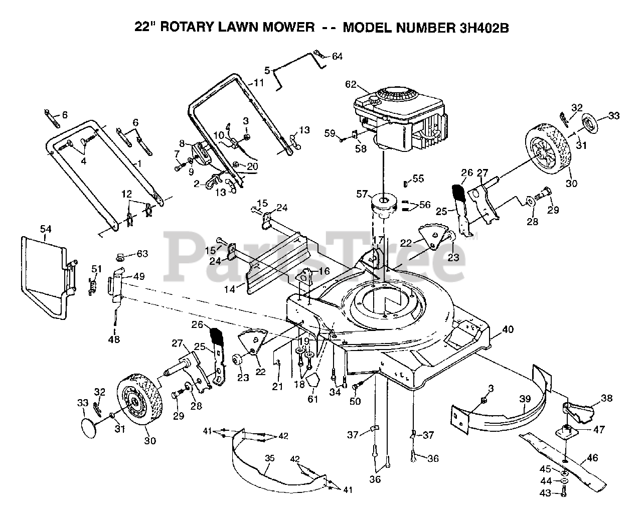 Partstree lawn shop mower parts