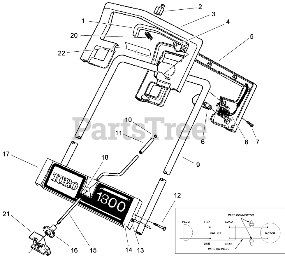 Toro 38025 (1800) Toro Power Curve Snow Thrower (SN 311000001