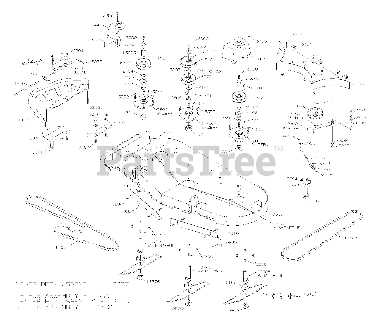 Dixon Ram 50 Dixon 50 Ram Zero Turn Mower 2004 MOWER DECK 50 Parts Lookup with Diagrams PartsTree