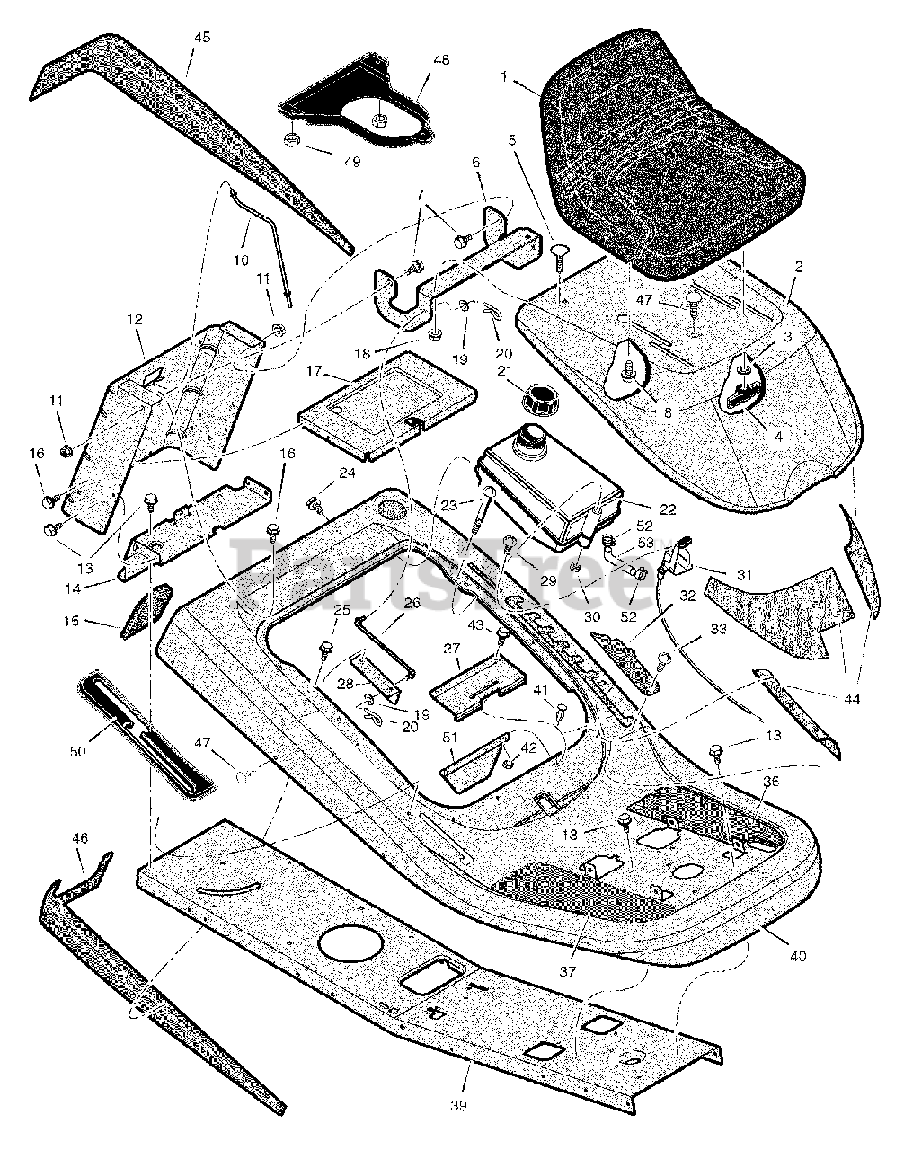 Craftsman 536.270320 - Craftsman 30" Rear-Engine Riding Mower (2006 ...