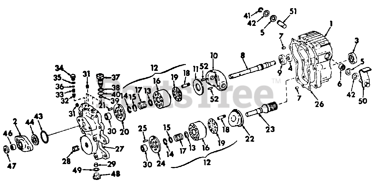 Cub Cadet 782 Cub Cadet Garden Tractor Hydrostatic Transmission Parts