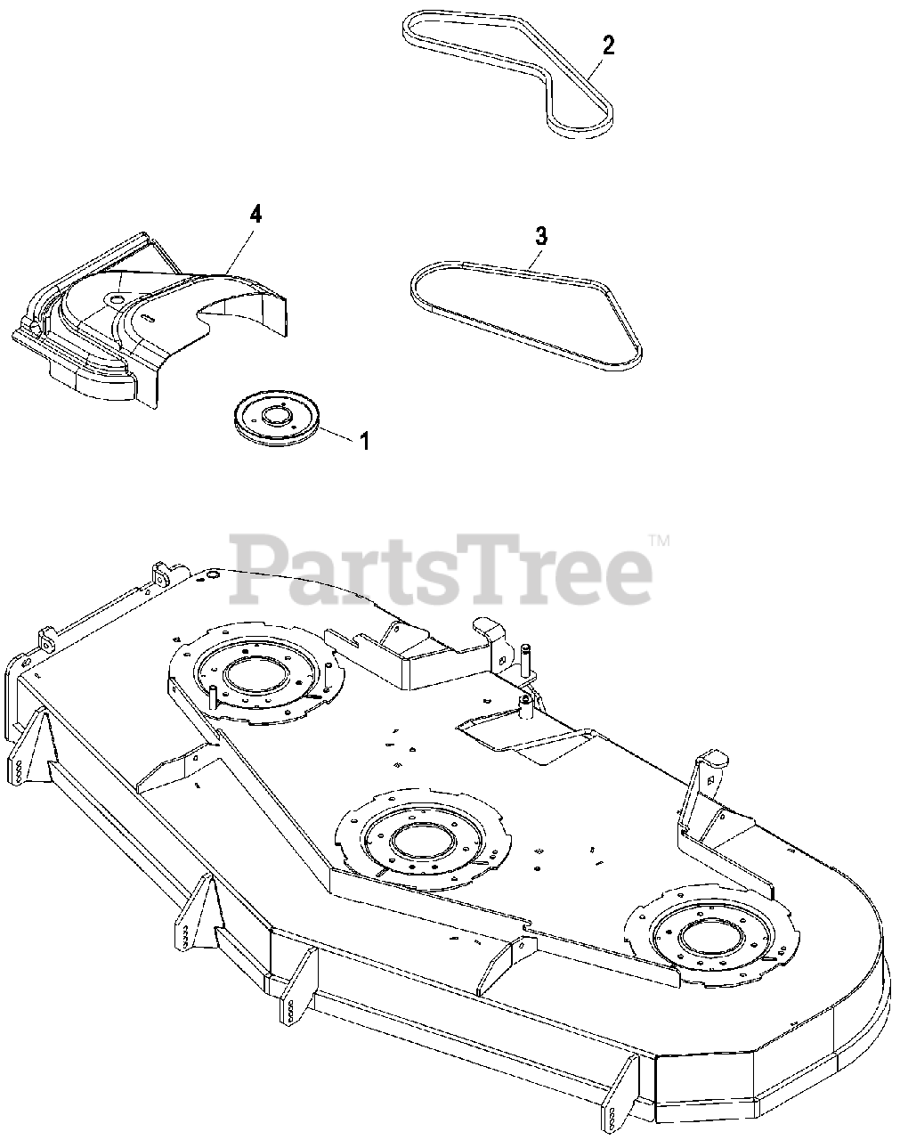 Exmark LZUV3B Exmark Ultra Vac Triple Bagger for Lazer Z Mower (SN