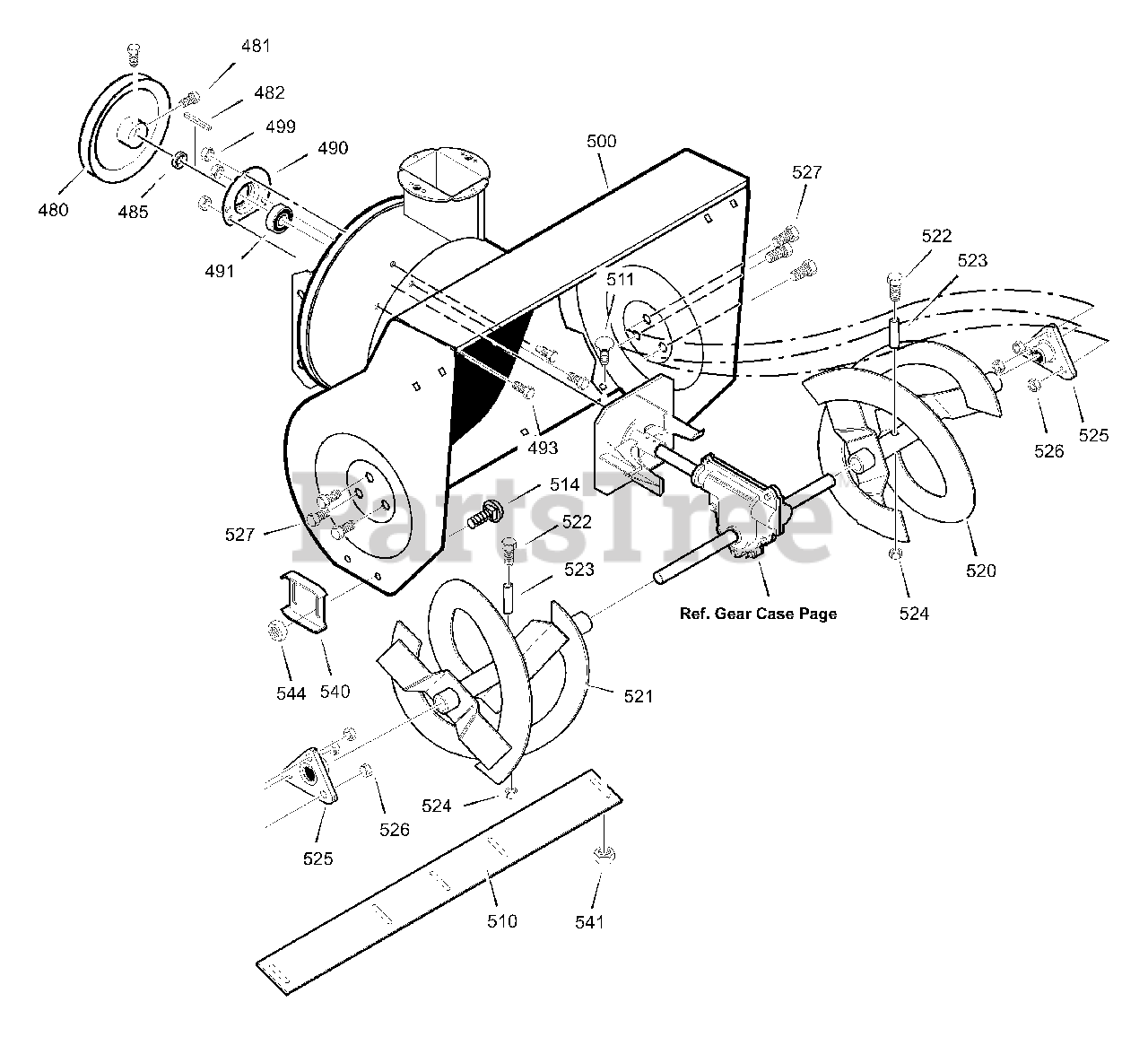Yard King 624604x43A Yard King 24" Snow Thrower (2003) Auger Housing