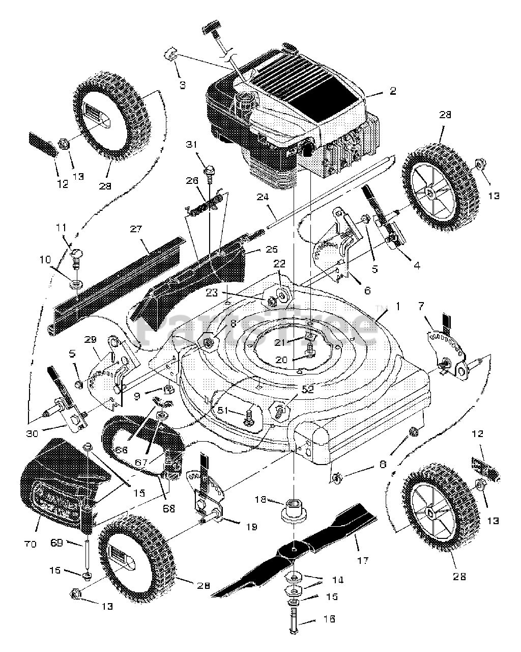 Briggs Stratton Lawn Mower Engine Diagram