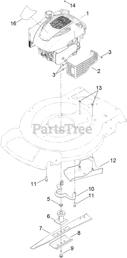 Toro 20334 C Toro 22" Recycler WalkBehind Mower (SN 313000001