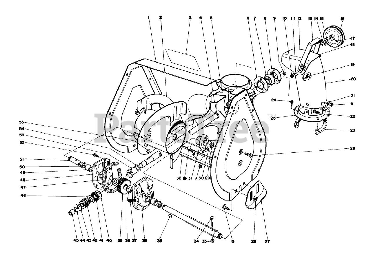 Toro 38035 (3521) - Toro Snow Thrower (SN: 004000001 - 004999999) (1984