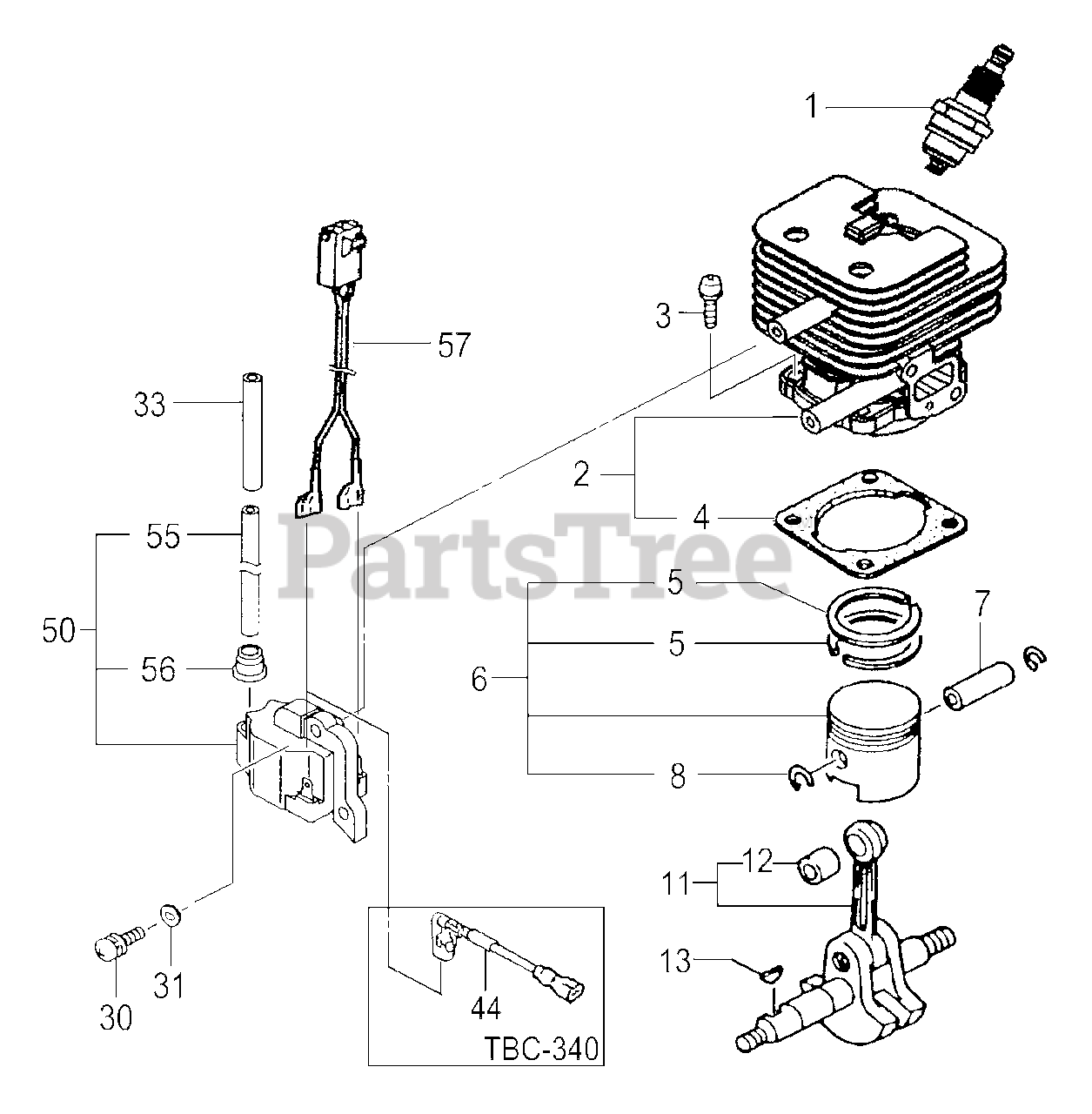 tanaka brush cutter parts