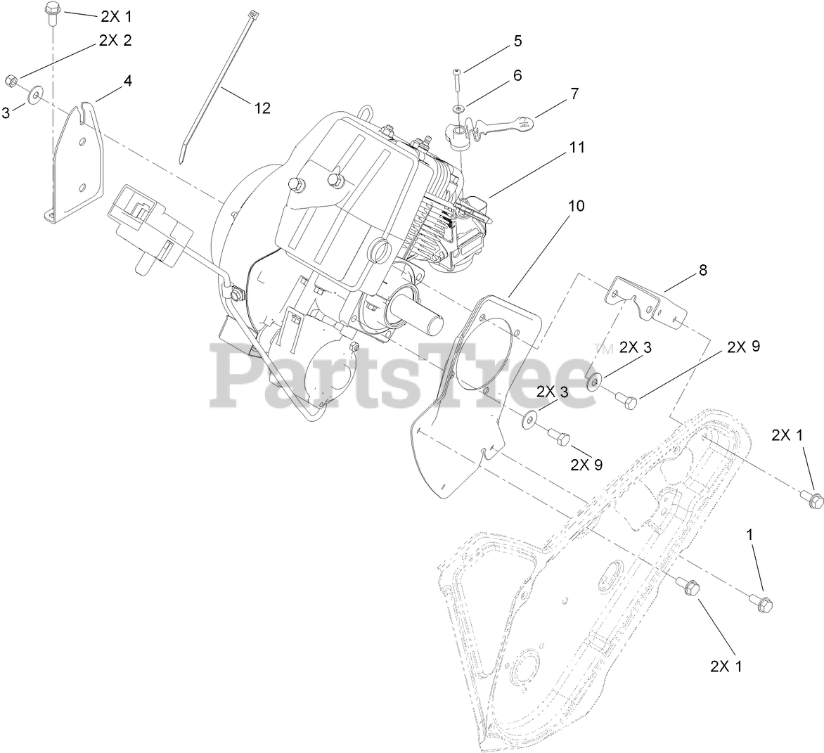 Toro 38593 Toro Power Clear Snow Thrower (SN 311000001 311999999