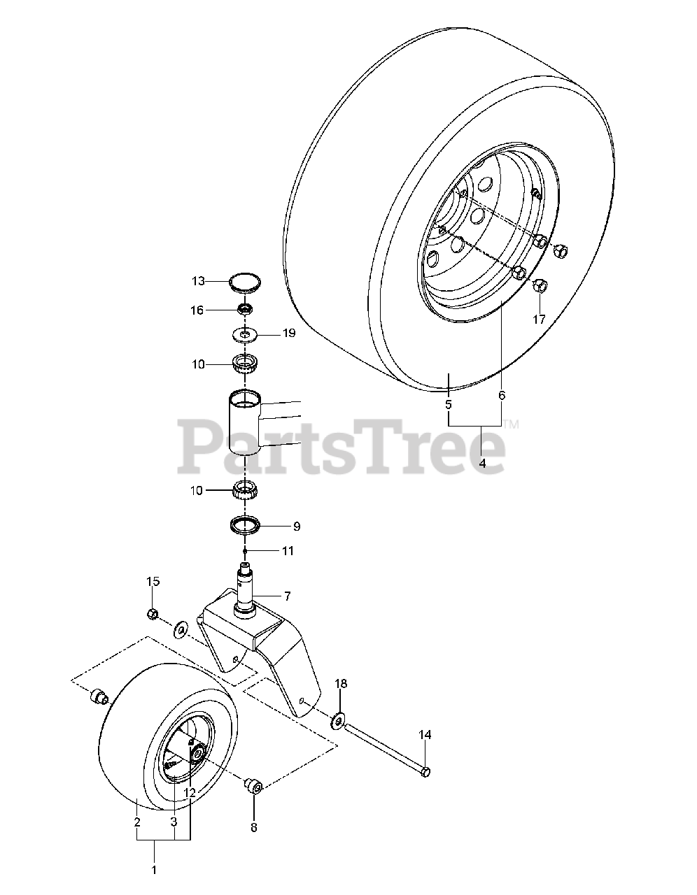 Husqvarna zero turn front wheel 2025