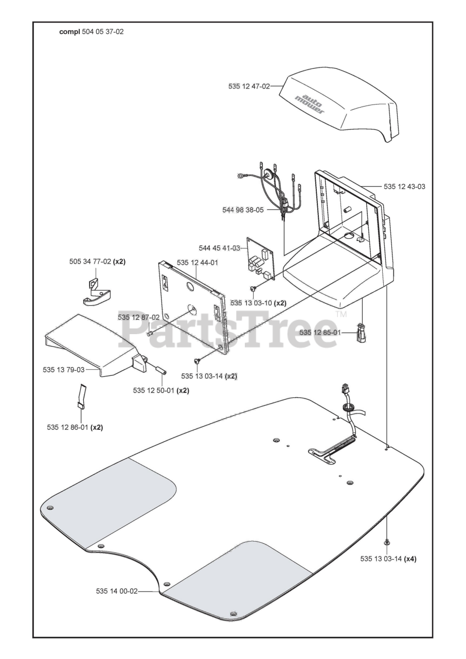 Husqvarna 260 ACX Husqvarna Automower Robotic Lawn Mower 2009 08 Charging Station Parts Lookup with Diagrams PartsTree