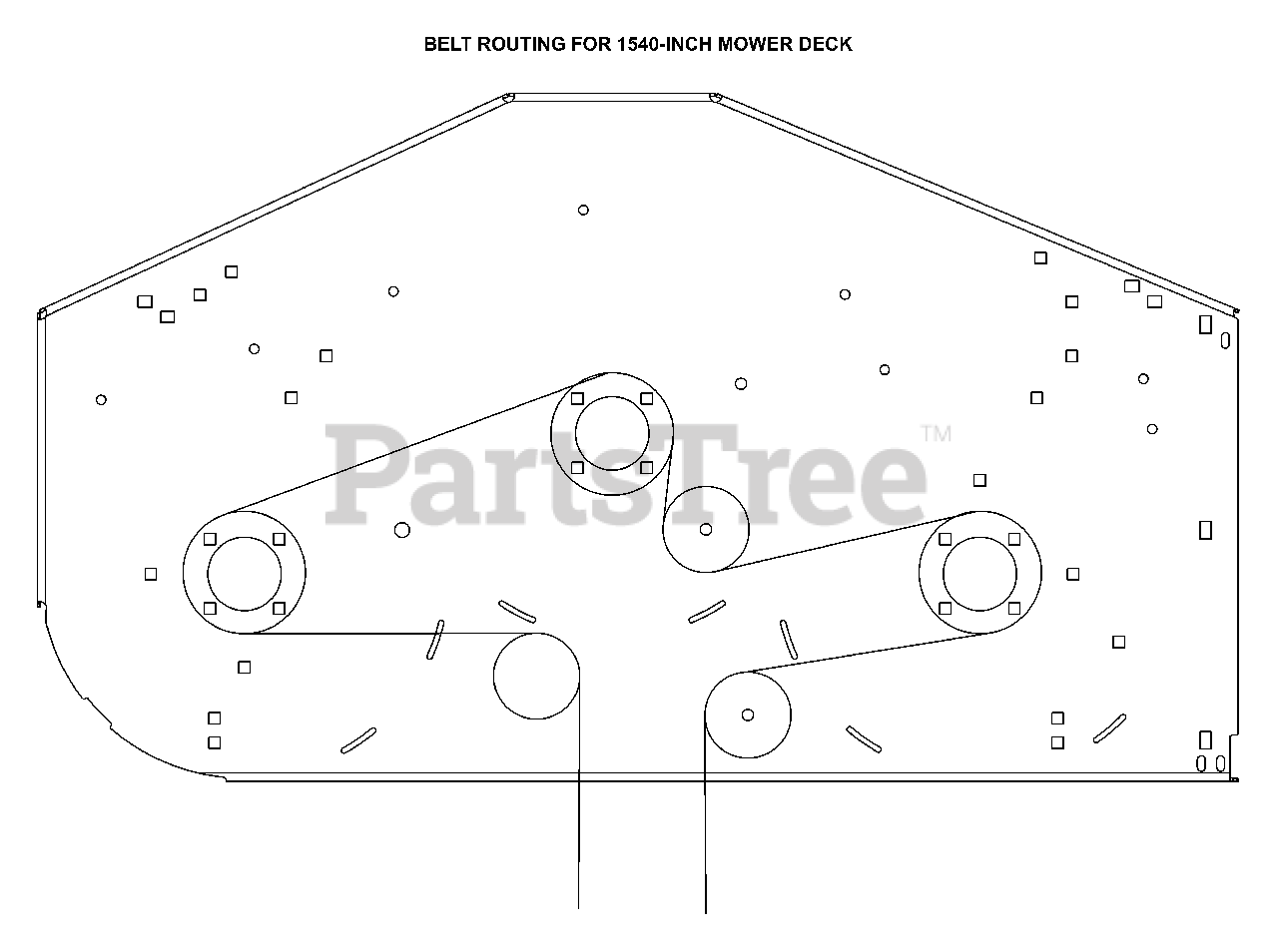 Ariens 515156 Ariens Zoom 40 Deck Kit Belt Routing For 1540 Inch Mower Deck Parts Lookup with Diagrams PartsTree