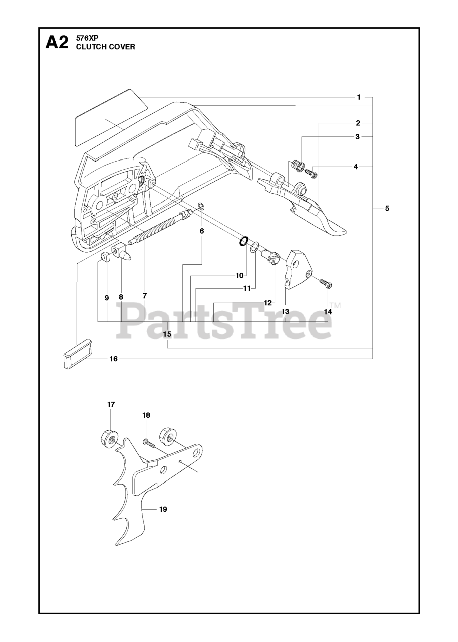 Husqvarna 576 XP Husqvarna Chainsaw CLUTCH COVER 3 Parts Lookup with