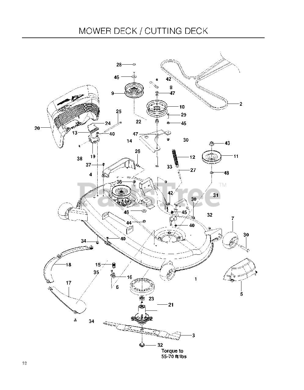 Husqvarna RZ 4623 967009801 Husqvarna 46 Zero Turn Mower 2012 01 MOWER DECK CUTTING DECK Parts Lookup with Diagrams PartsTree