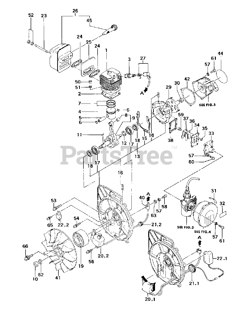 Tanaka TBL-300 - Tanaka Backpack Blower Engine Parts Lookup with