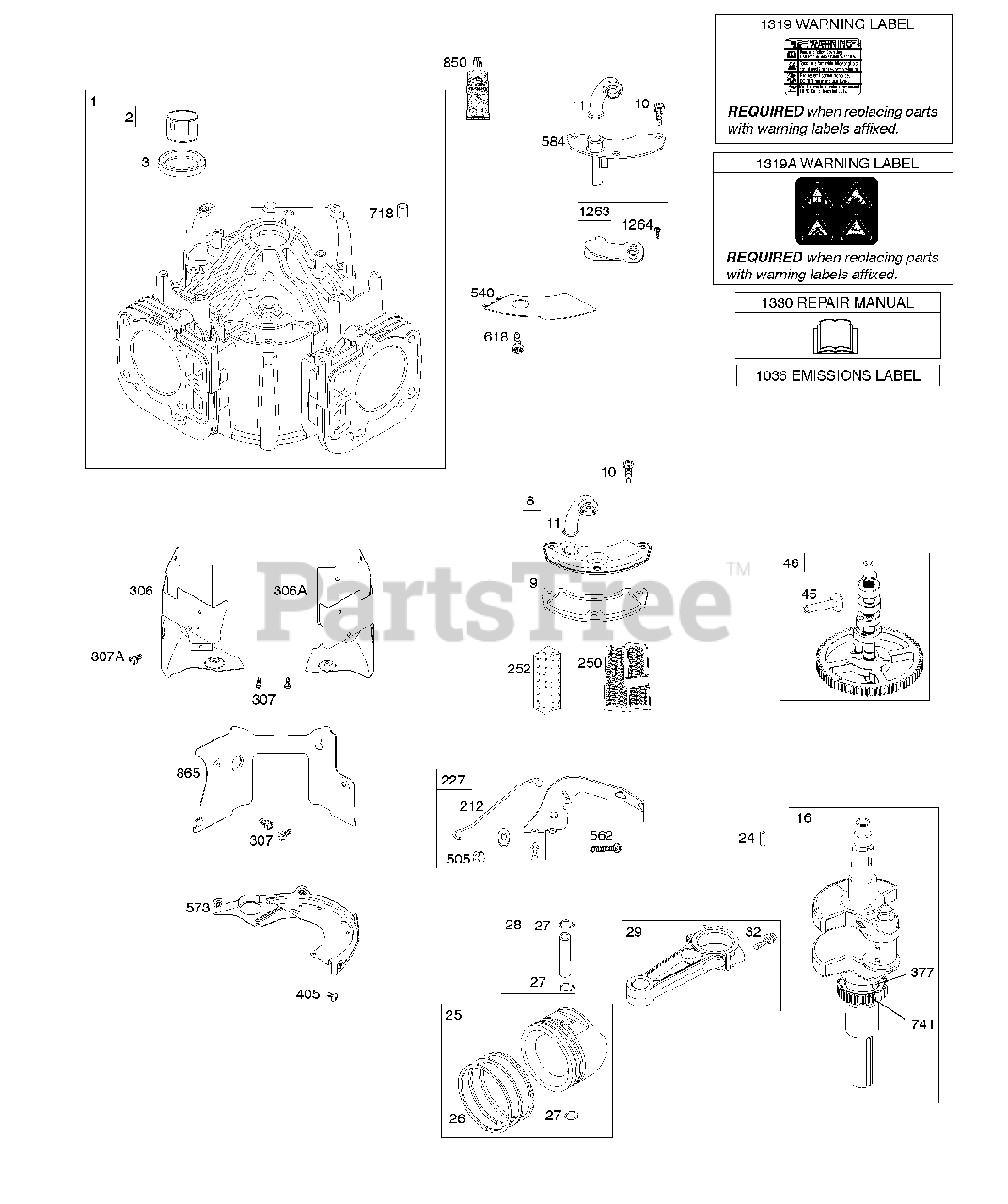 Briggs & Stratton 44R6770017G1 Briggs & Stratton Vertical Engine