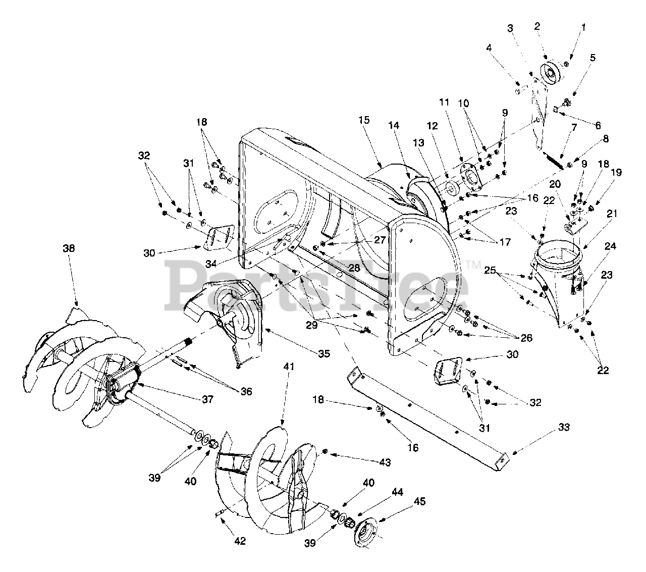 yard machine snowblower parts