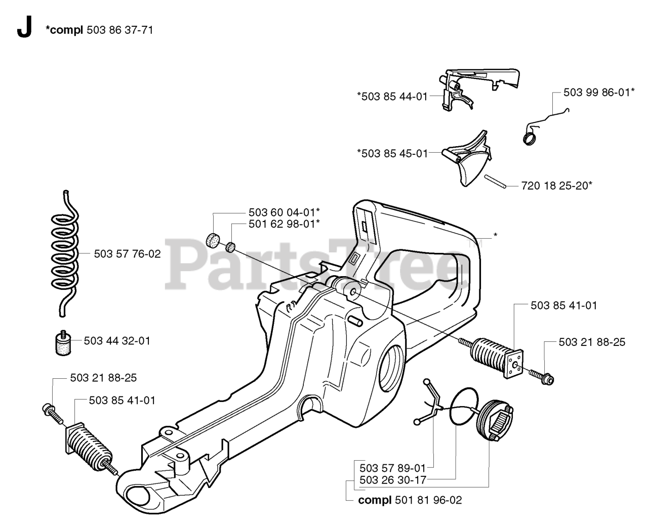 Husqvarna 340 Husqvarna Chainsaw (SN 20030100001 20041000000) FUEL