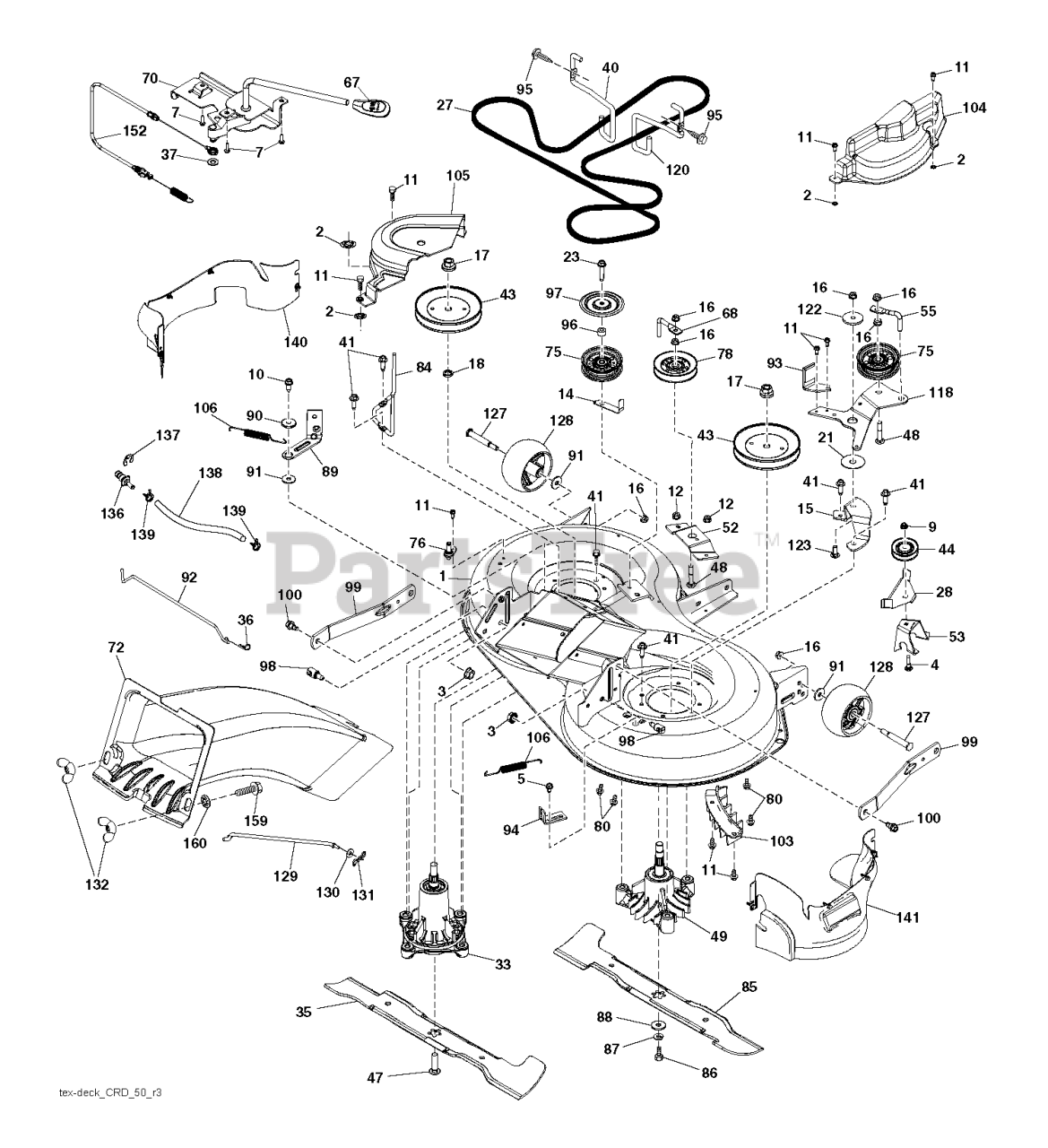 SECURA Messerturmgehäuse Für Husqvarna TC138 Rasentraktor - Beidseitig