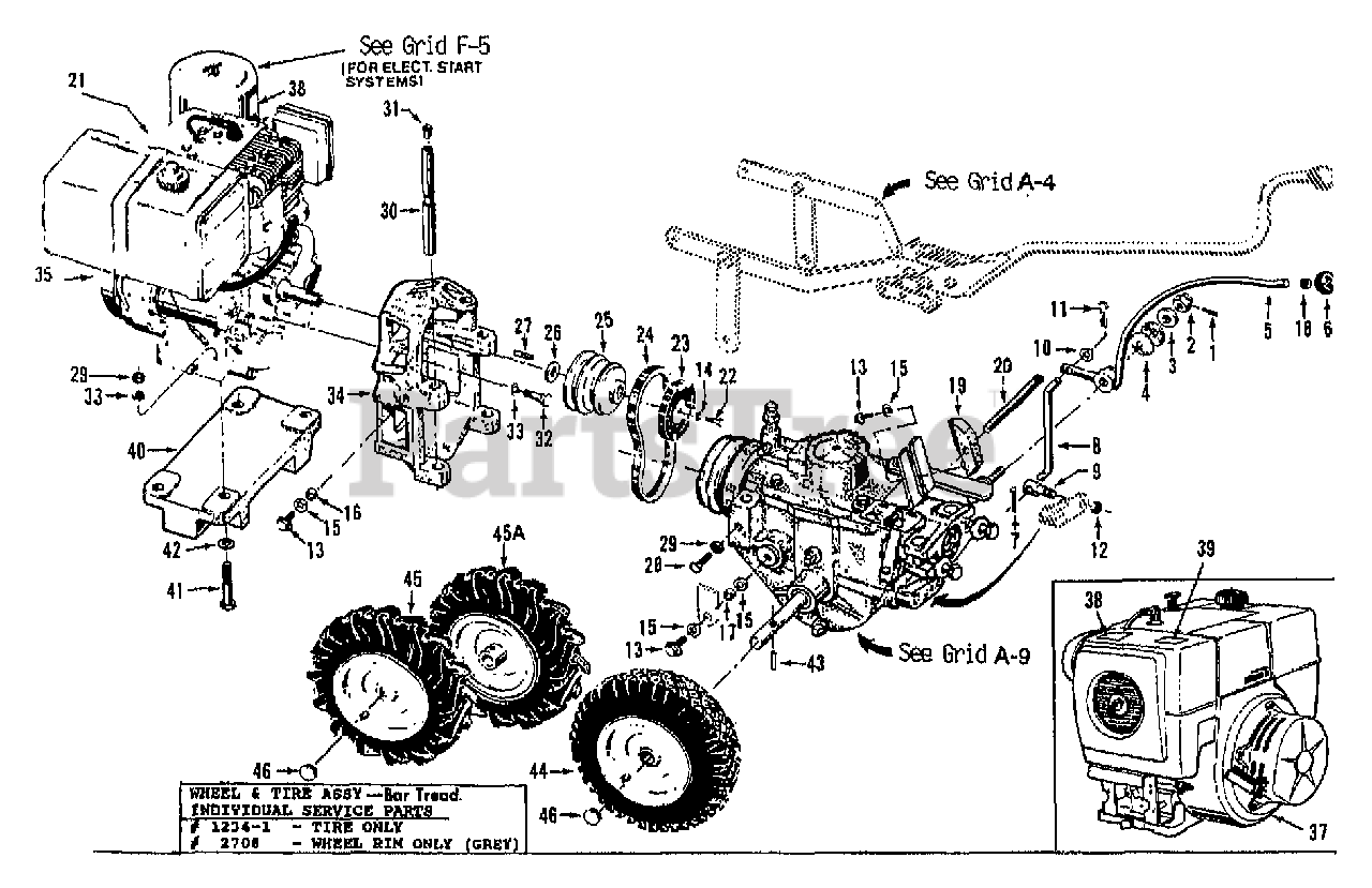 TroyBilt 12056 TroyBilt Horse RearTine Tiller (SN 120560100101