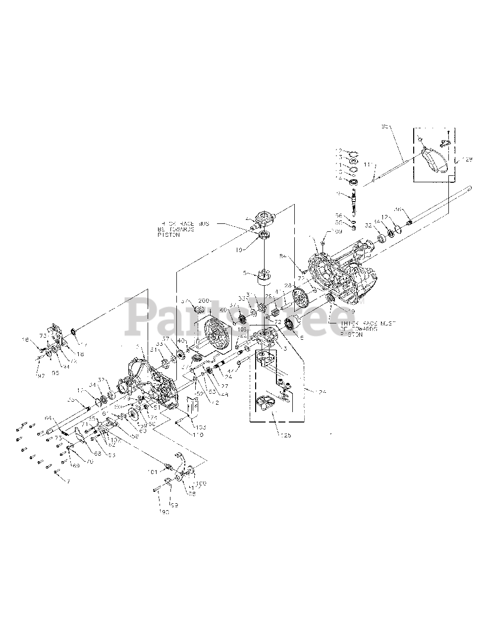 Cub Cadet Hydrostatic Transmission Diagram