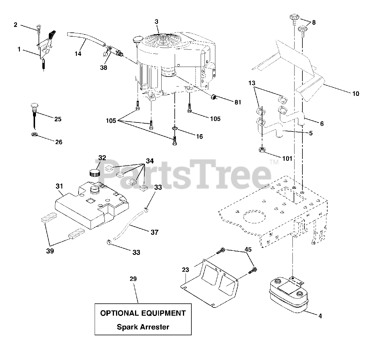 Husqvarna YTH 1542 XP 954567253 B Husqvarna 42