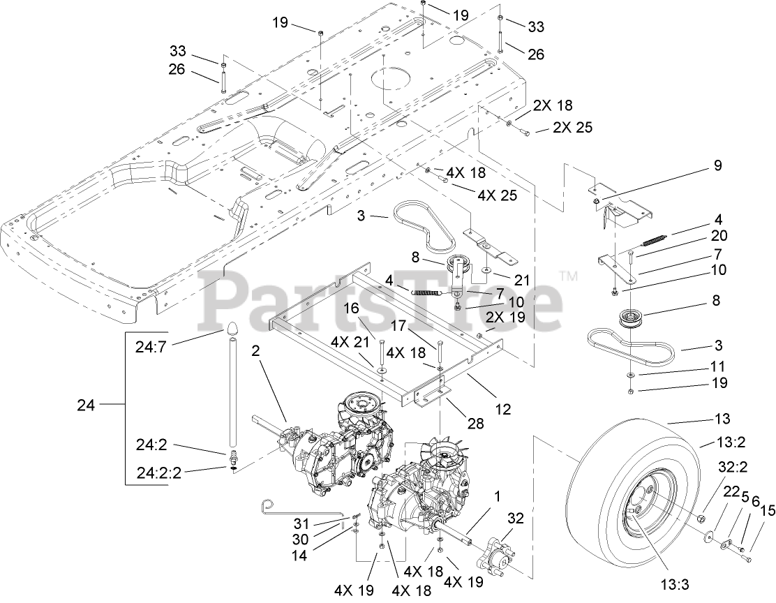 Lawn-Boy 81230 (Z 320 H) - Lawn-Boy Precision Zero-Turn Mower (SN