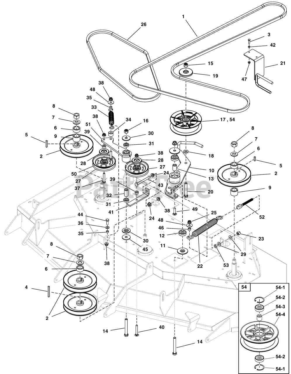Ferris lawn outlet mower belts