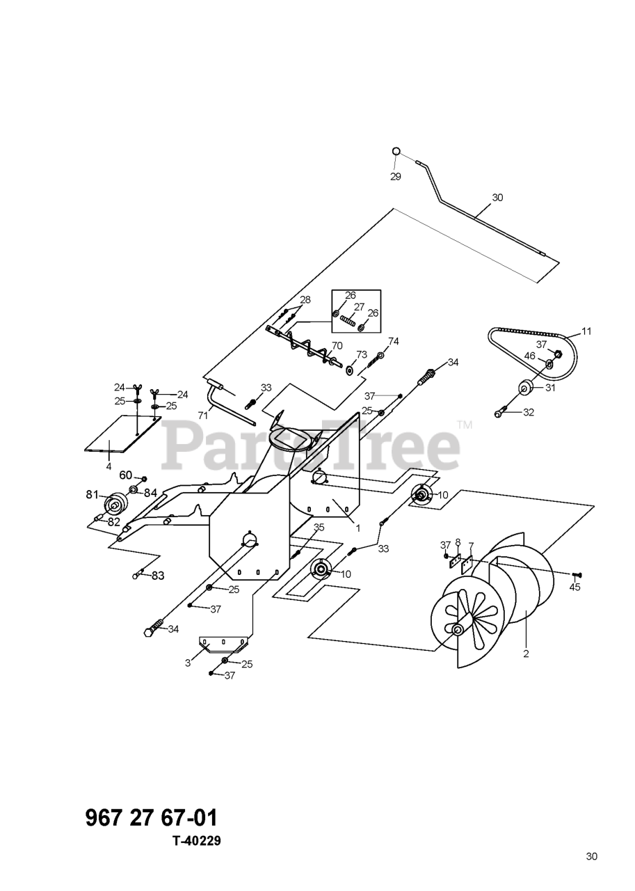 Husqvarna 967276701 Husqvarna Snow Blower Attachment (201309) AUGER