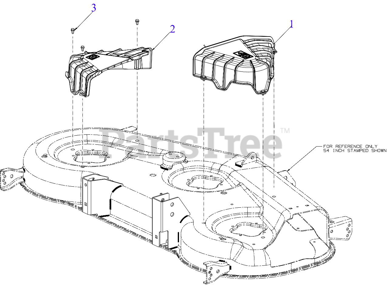 Cub Cadet ZT154 KH FAB (17AREACA010) Cub Cadet 54" Ultima ZeroTurn