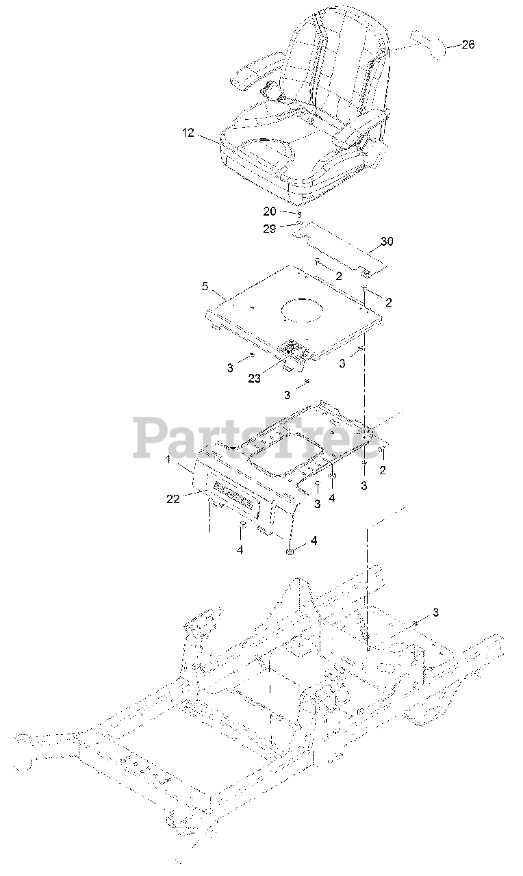 Exmark RAE708GEM52300 Exmark 52" Radius ESeries ZeroTurn Mower
