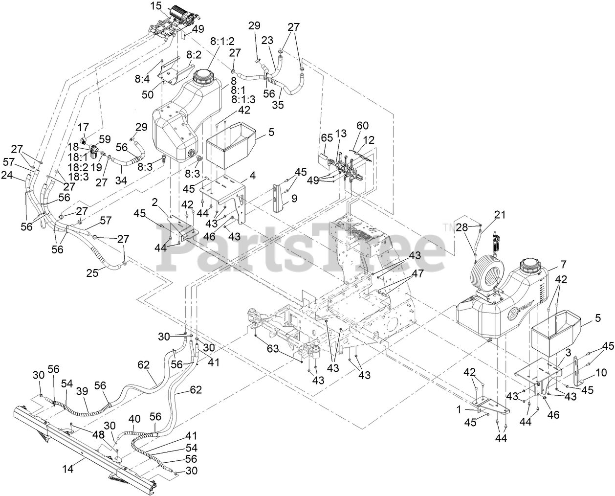 Exmark ZS4630 Exmark ZSpray Intermediate Standon Sprayer, 5 GPM