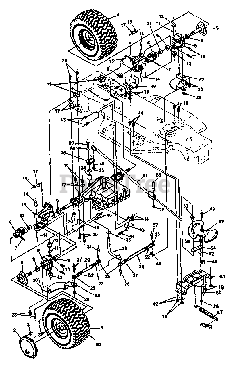 Craftsman Lt1000 Parts Breakdown - Heavy Wiring