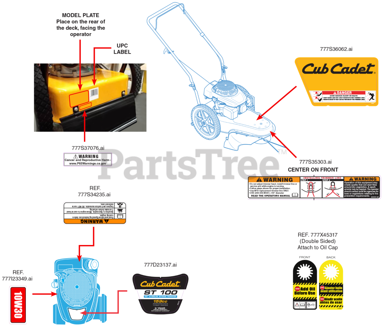 Cub Cadet Weed Eater Parts Diagram