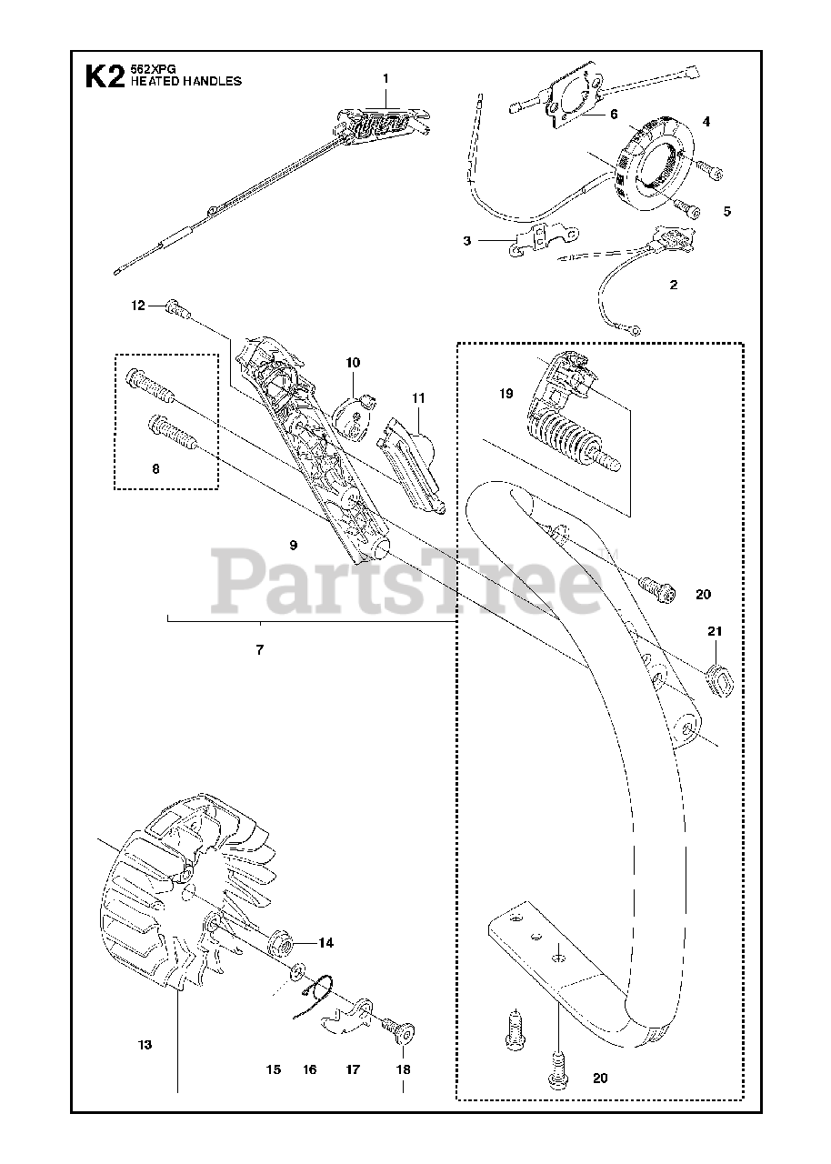 Husqvarna 562 Xp Husqvarna Chainsaw 11 06 Heated Handles Parts Lookup With Diagrams Partstree