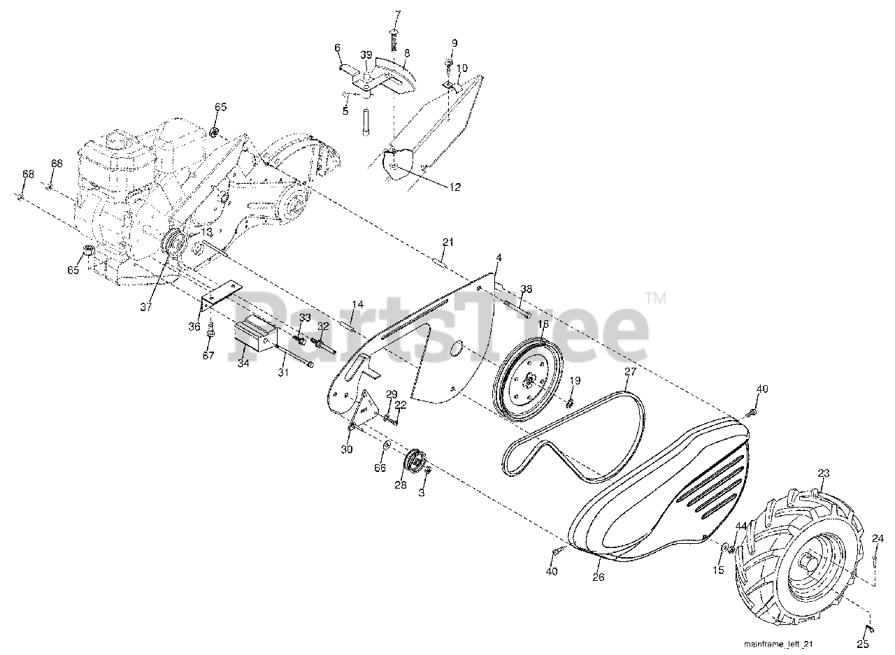 Husqvarna 650 Rtt 960930002 03 Husqvarna Rear Tine Tiller 2008 09