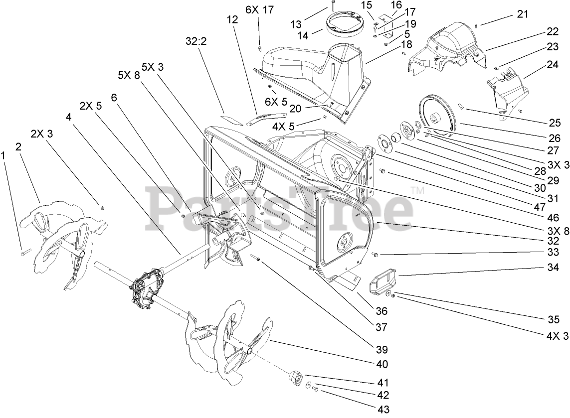 Toro 38631 (828 LXE) Toro 28" Power Max Snow Thrower (SN 260000001