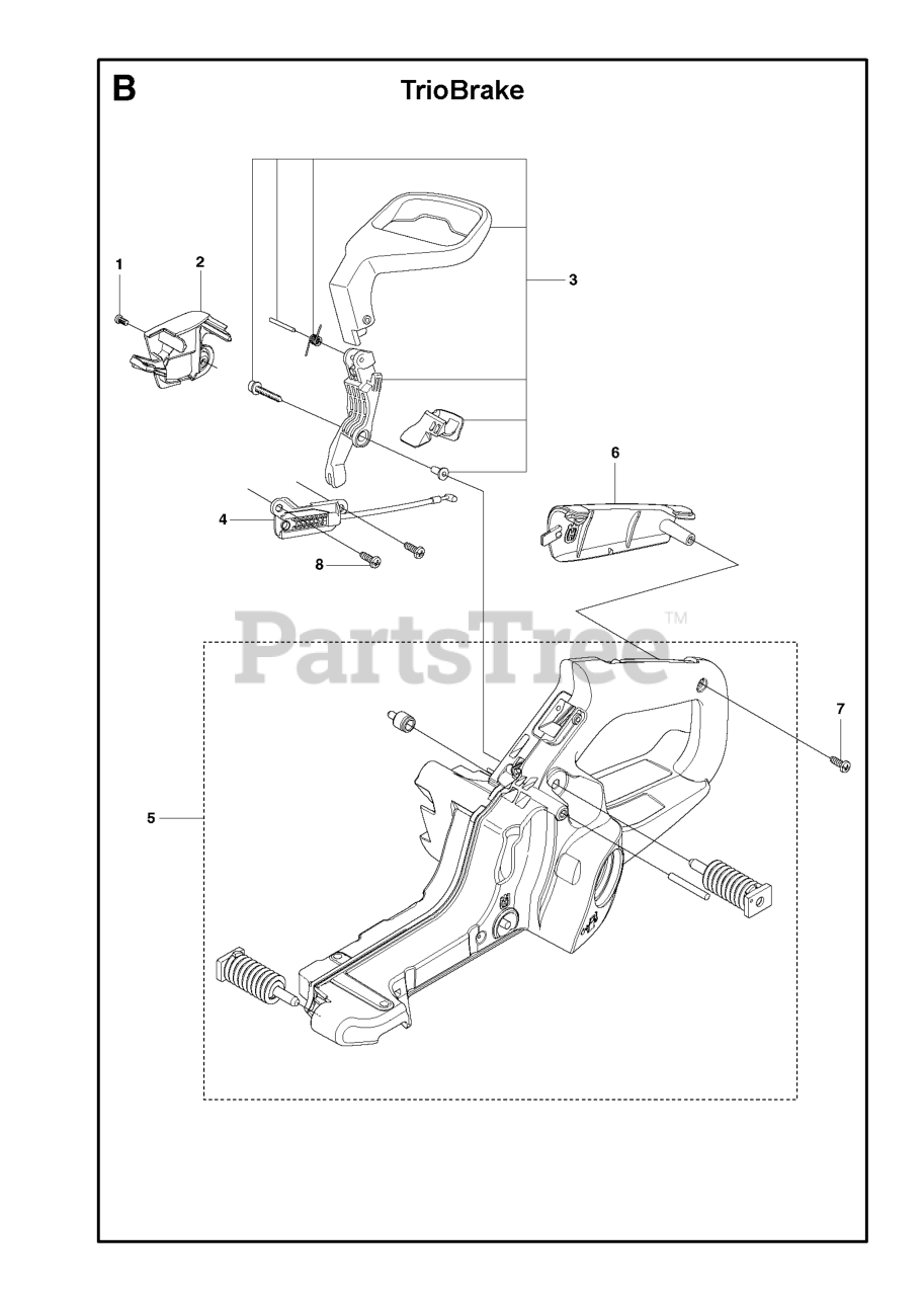 Husqvarna 440 e II TRIOBRAKE Husqvarna Chainsaw HANDLE & CONTROLS
