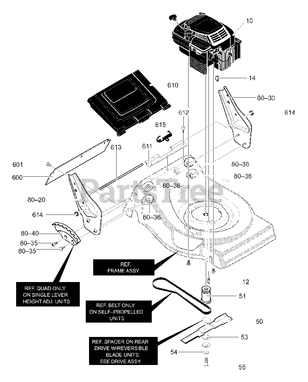 Murray 21875x51C - Murray 21" Walk-Behind Mower (2000) Engine Mount