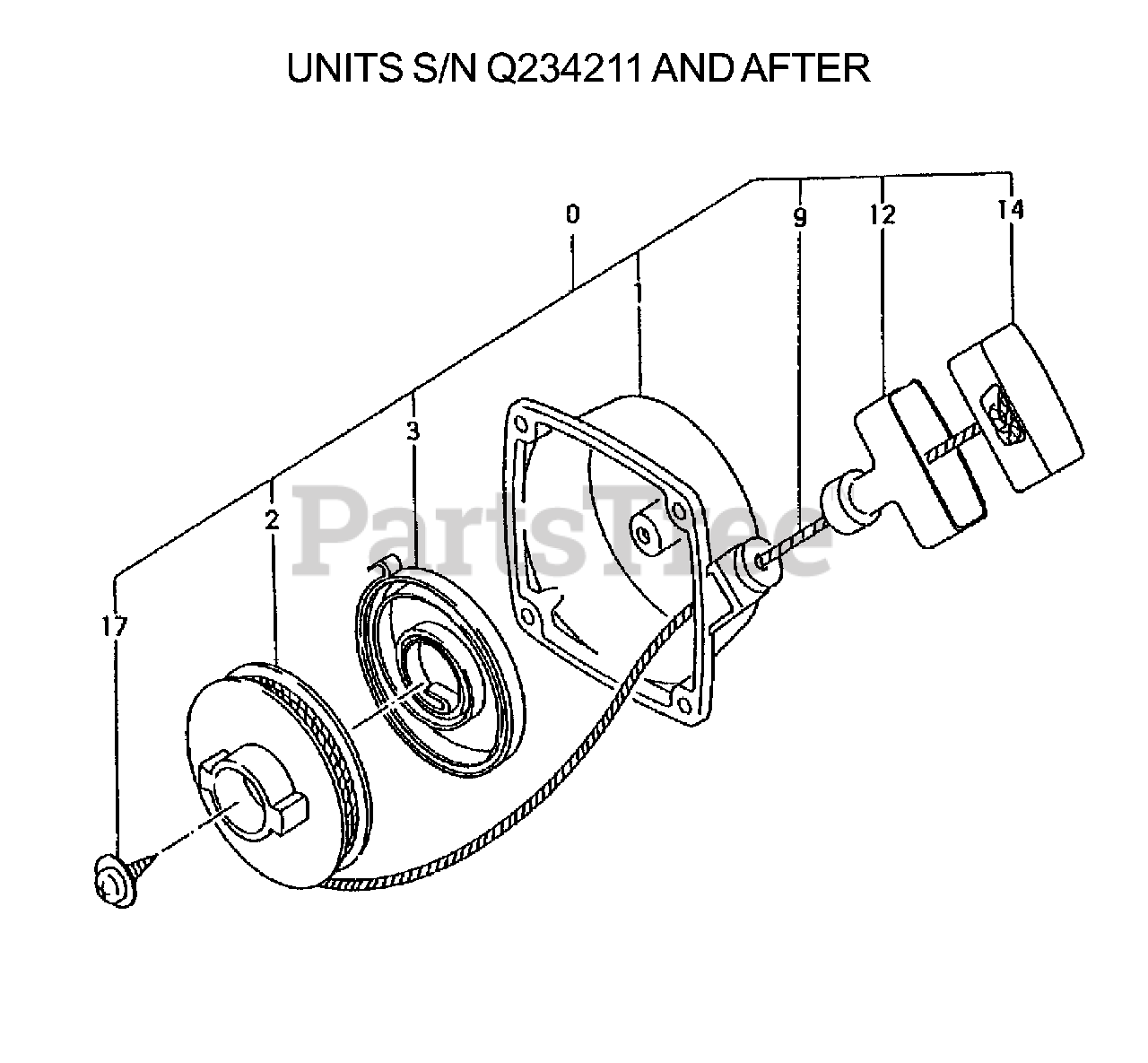 Tanaka TBL-4600 - Tanaka Backpack Blower Recoil Starter (Units S/N