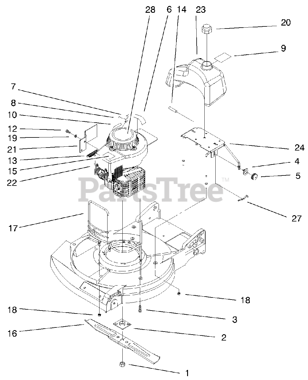 LawnBoy 22261 LawnBoy WalkBehind Mower (SN 008900001 008999999