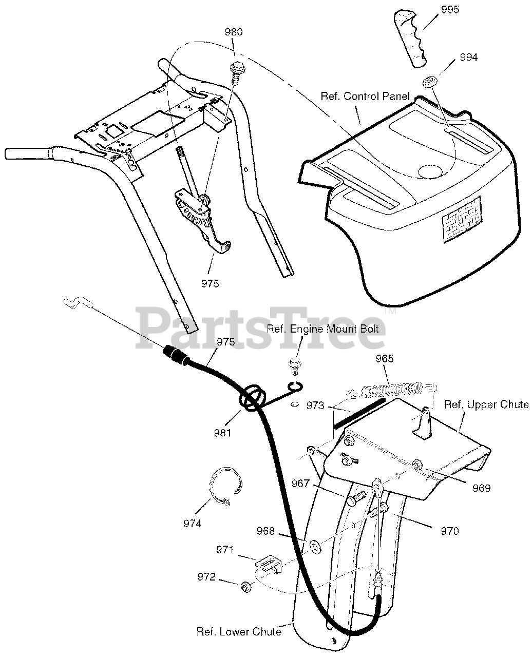Frontier ST1332 (632130x16B) Frontier 32" Snow Thrower (2004) Remote