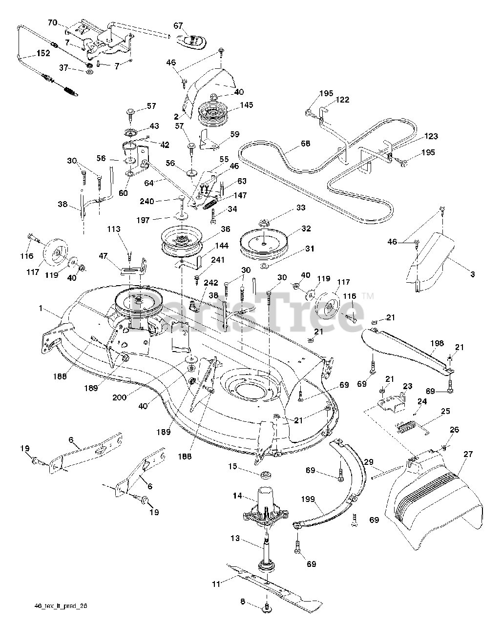 Details about   Axle Weldment Brace Suspension Assembly For PoulanPro PB195H46YT 96042005902 