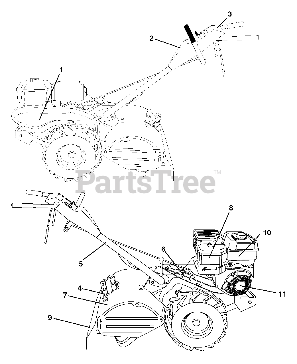 Husqvarna 700 Drt 960930004 00 Husqvarna Rear Tine Tiller 2006 02