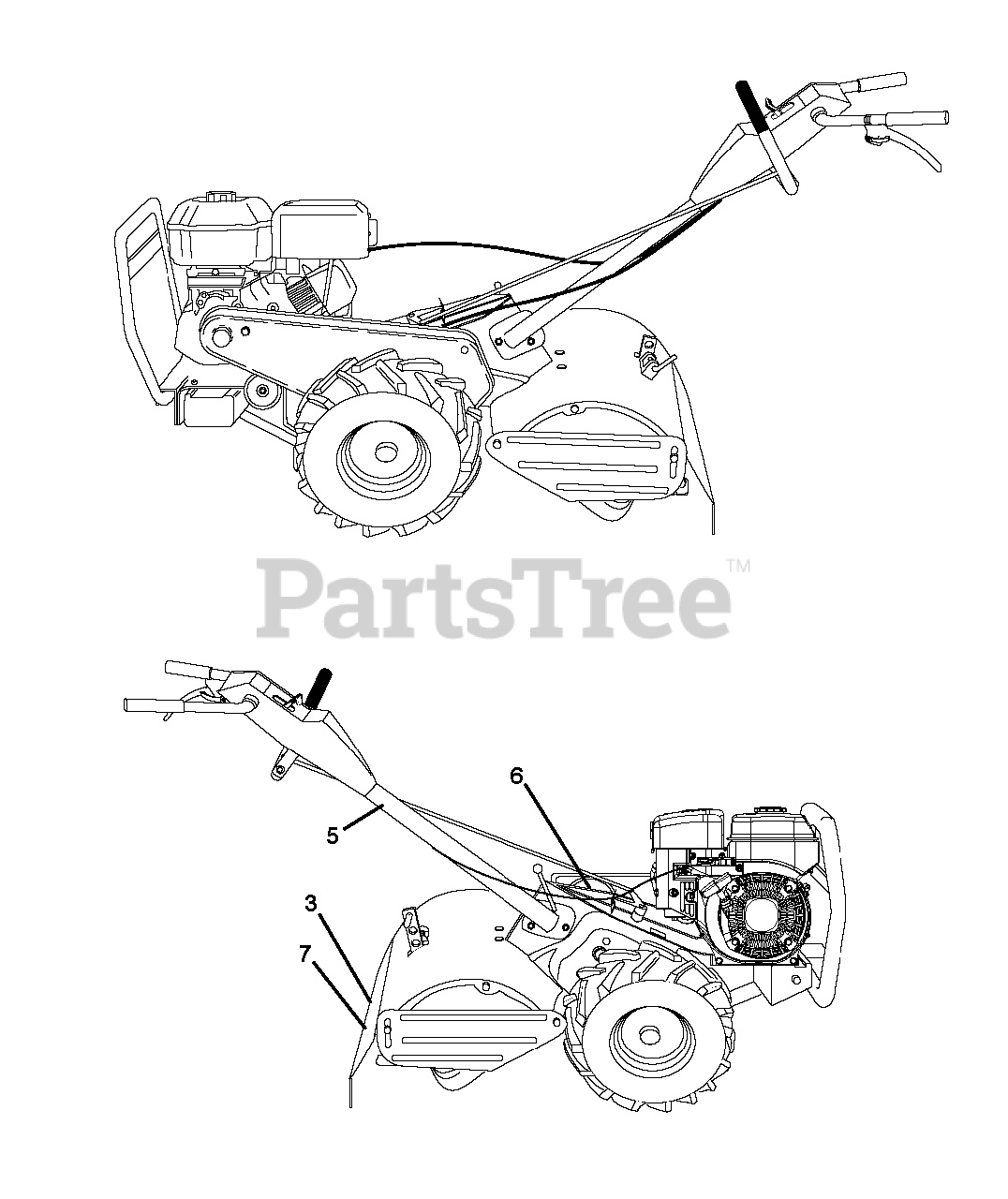 Husqvarna Tr 530 960910017 06 Husqvarna Rear Tine Tiller 2013 03