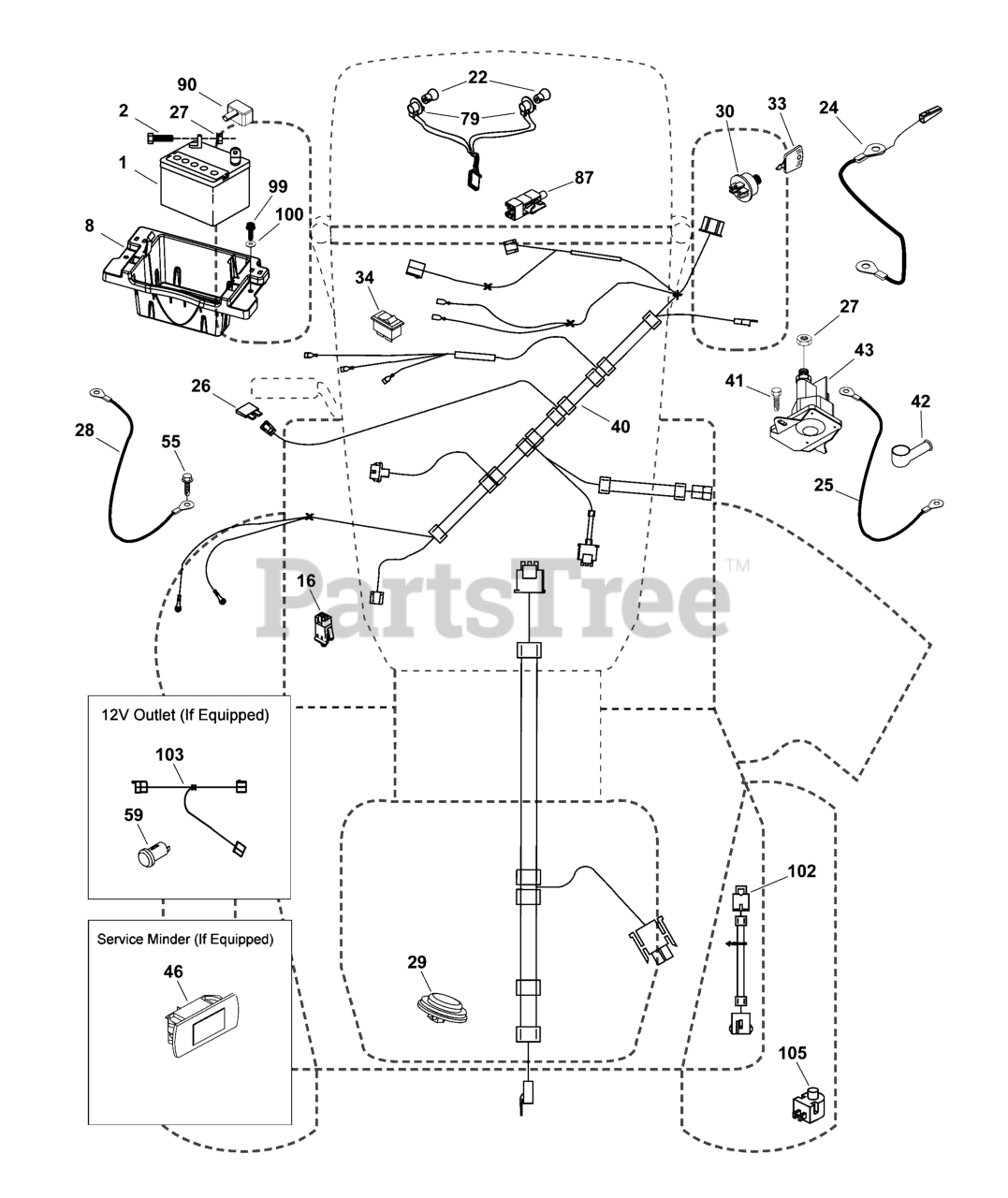 Snapper ST 2446 2691570 00 Snapper 46 Lawn Tractor Hydro Drive 24hp Electrical Group Parts Lookup with Diagrams PartsTree