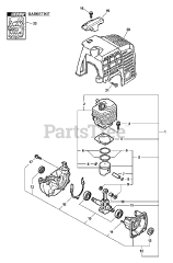 SRM 2400 Echo String Trimmer Type 1E Parts Lookup with
