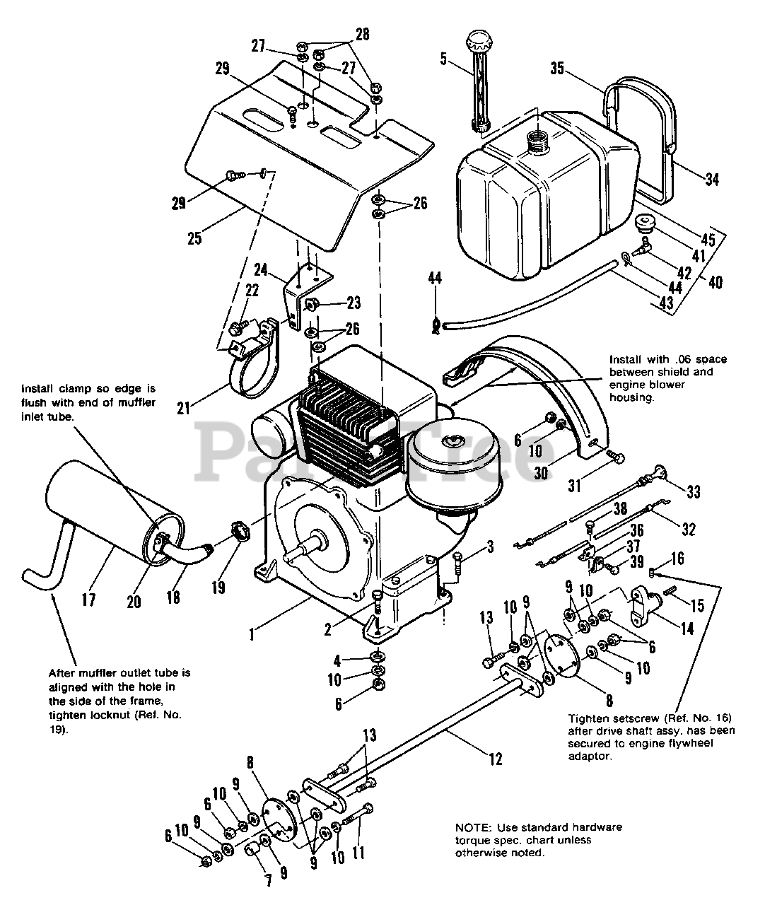 Simplicity 7116 (1690487) Simplicity 48" Garden Tractor, 16hp Engine
