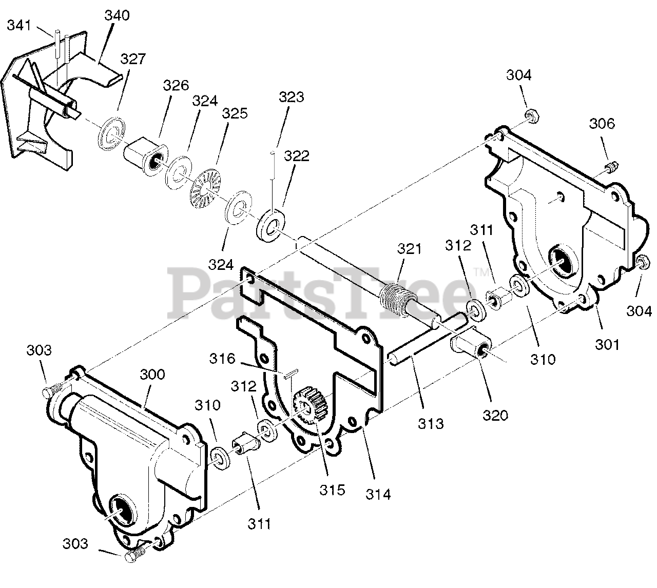 Craftsman 536.887995 Craftsman 29" Snow Thrower (2004) (Sears) Gear