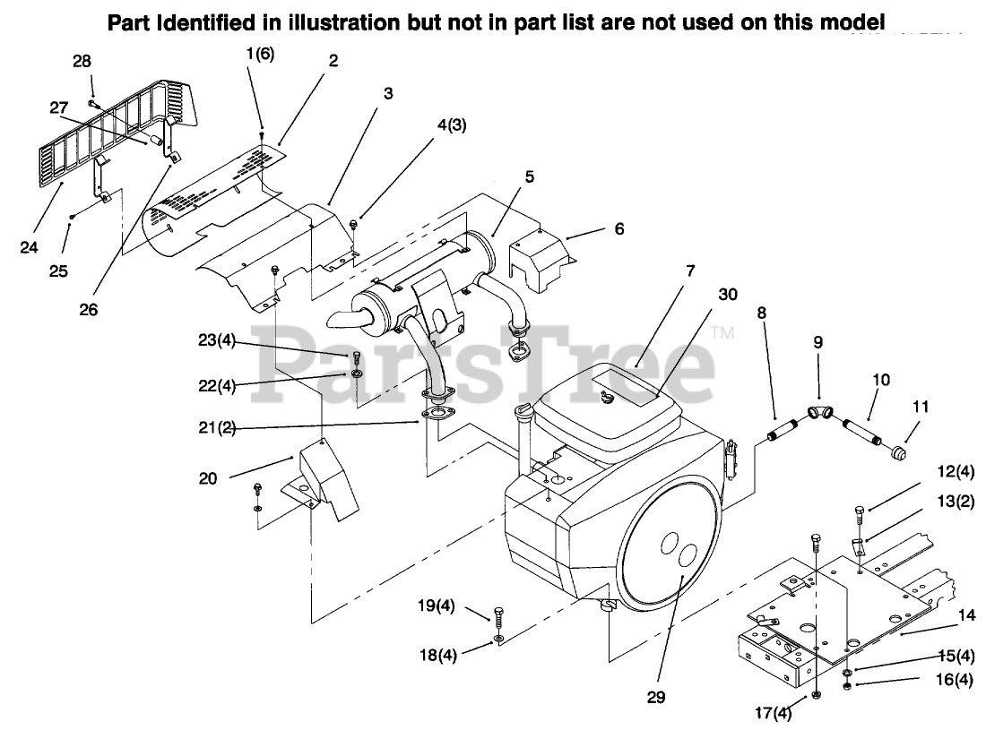 Toro 73422 (416-8) - Toro Garden Tractor (SN: 069000001 - 069999999